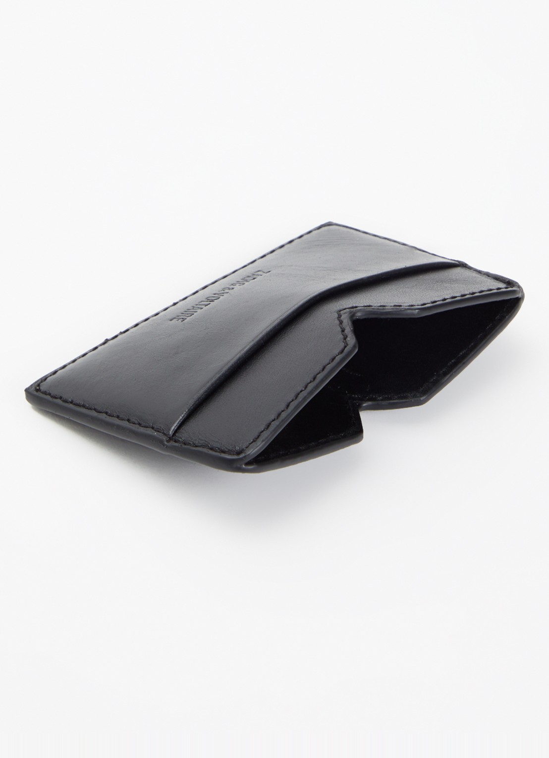 Zadig&Voltaire Multipass pasjeshouder van leer  - voorkant 2 zwart