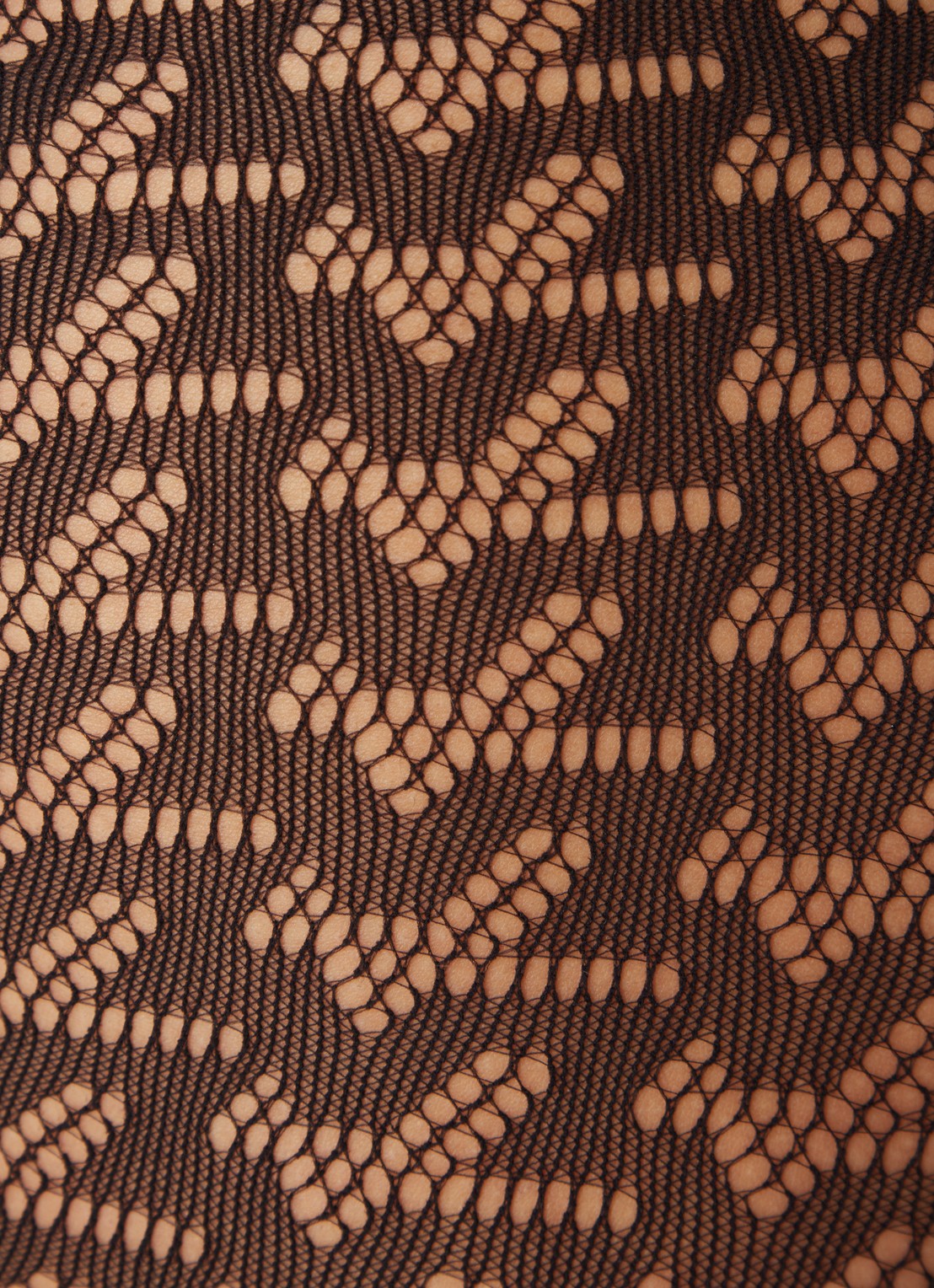 Zadig&Voltaire Naadloze netpanty met logoprint - detail 4 zwart