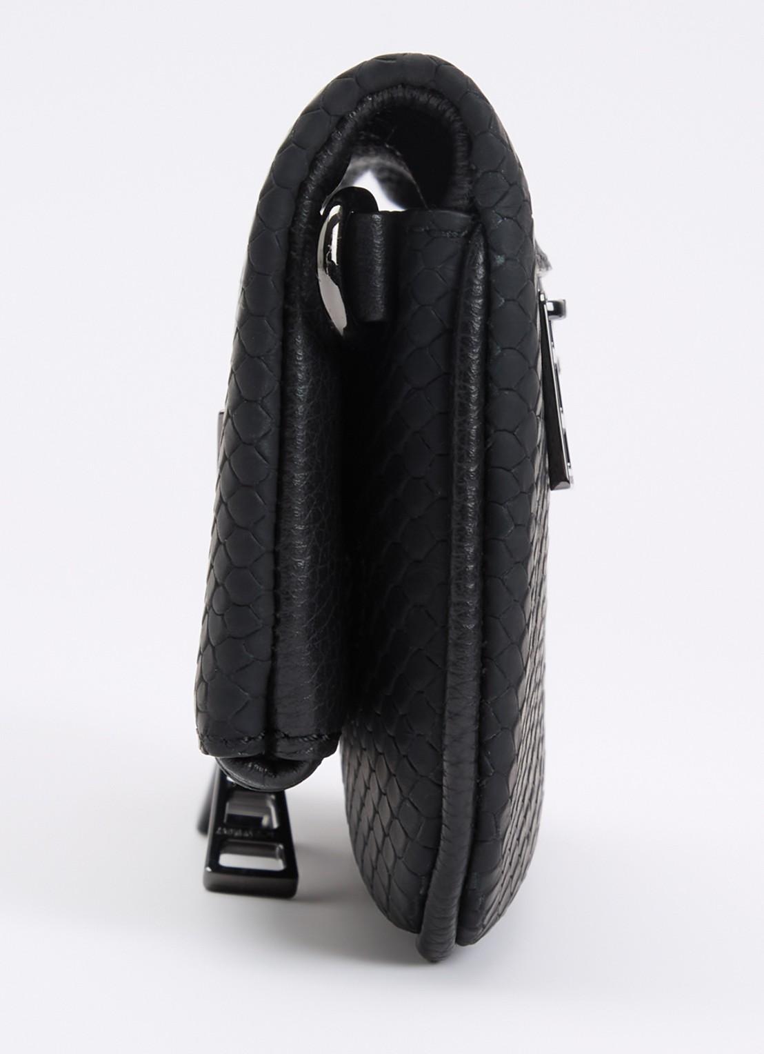Zadig&Voltaire Nano Soft Savage Rock clutch van leer - detail 3 zwart