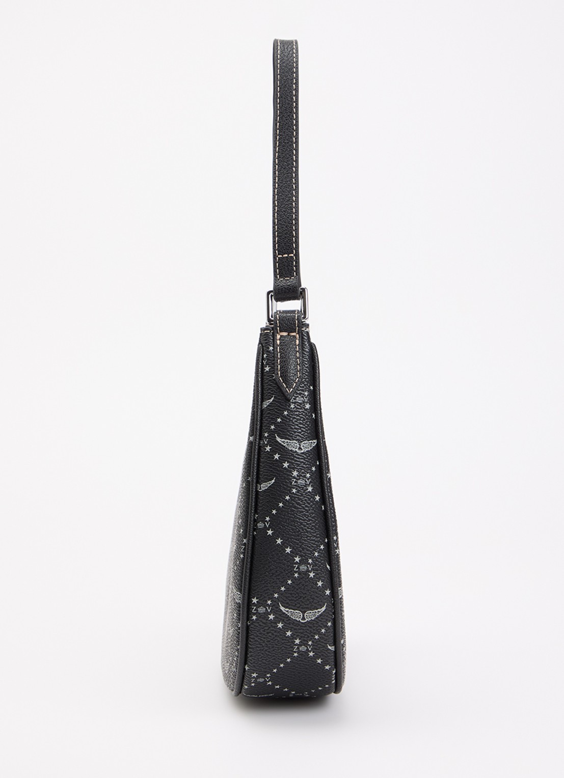 Zadig&Voltaire Night out schoudertas met logoprint - detail 3 zwart