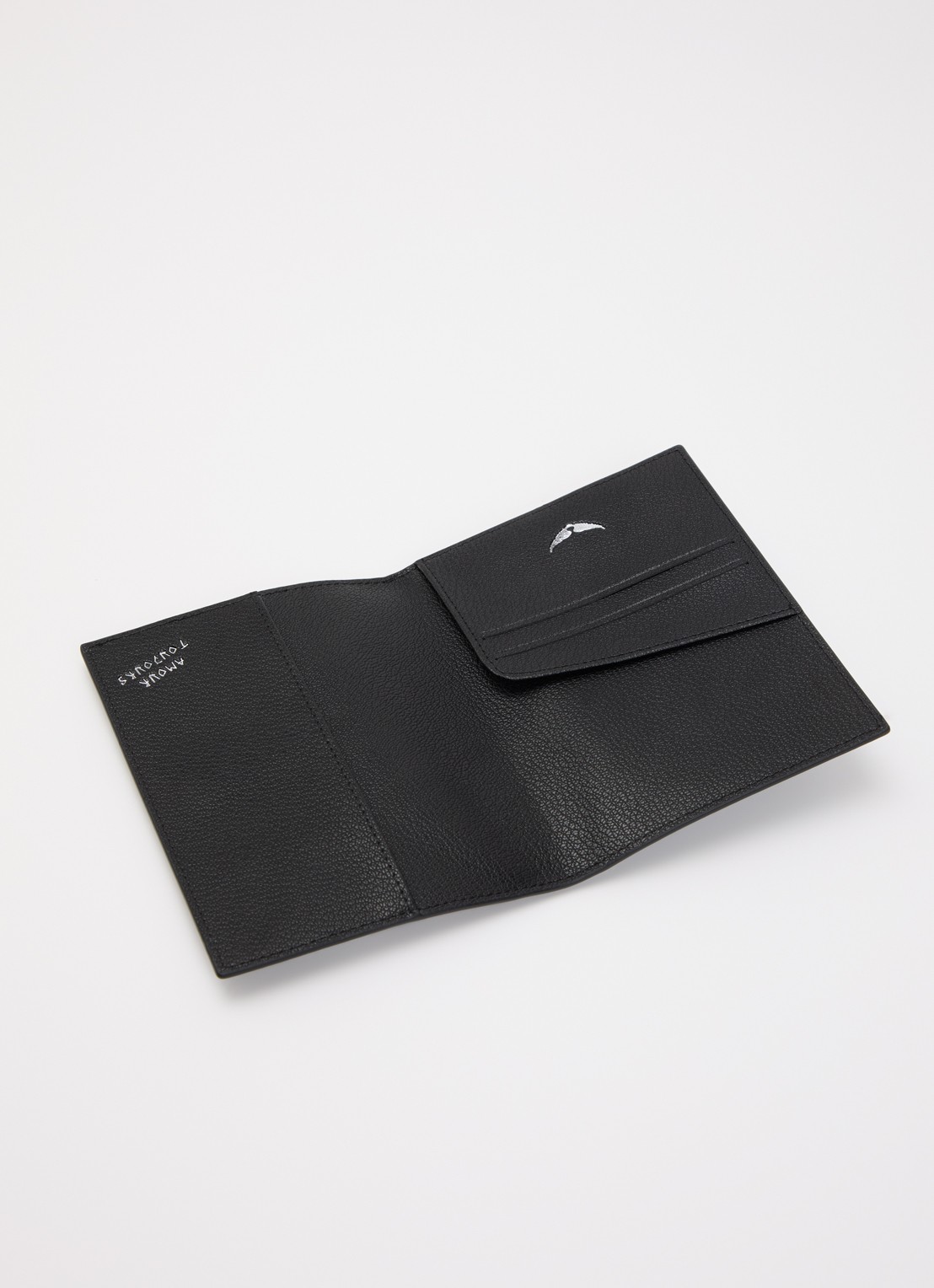 Zadig&Voltaire Paspoortetui met logo - detail zwart