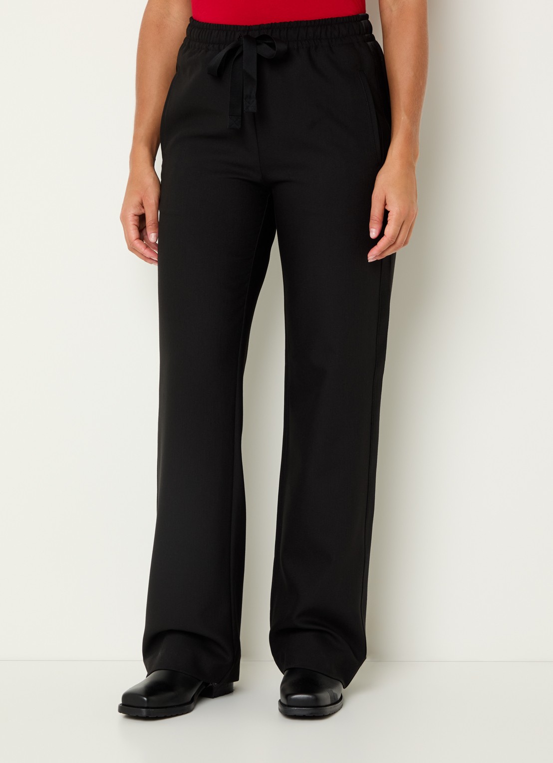 Zadig&Voltaire Poma high waist loose fit joggingbroek met steekzakken - detail 4 zwart