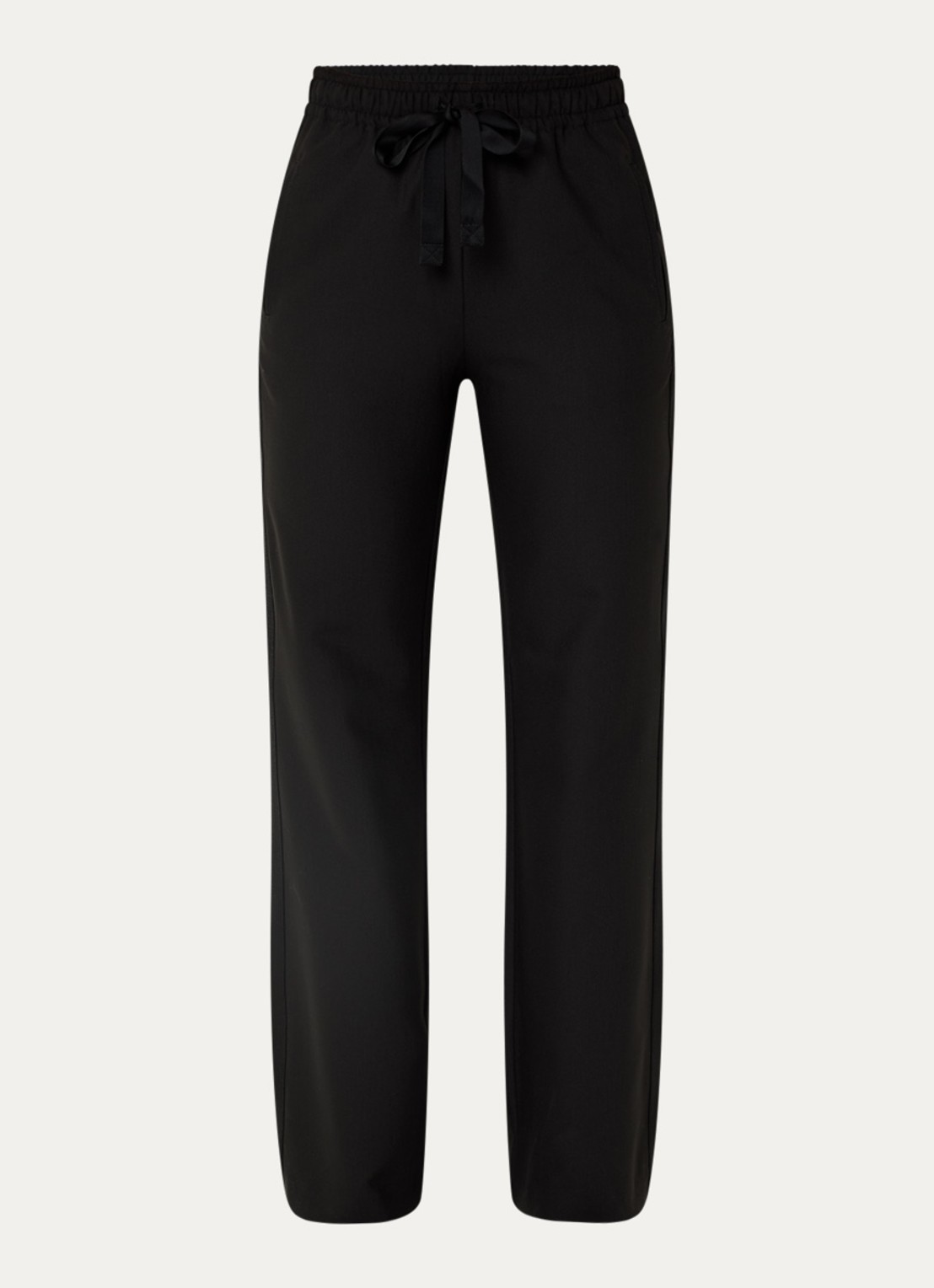 Zadig&Voltaire Poma high waist loose fit joggingbroek met steekzakken - voorkant zwart