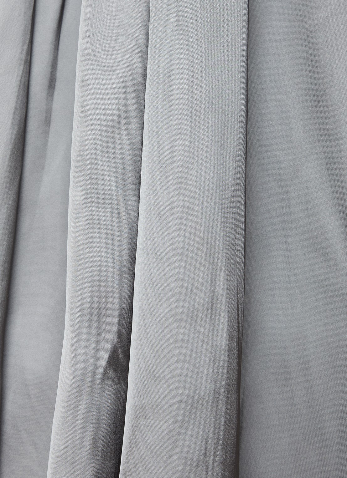 Zadig&Voltaire Randall midi jurk van satijn met asymmetrische zoom - detail 3 grijs