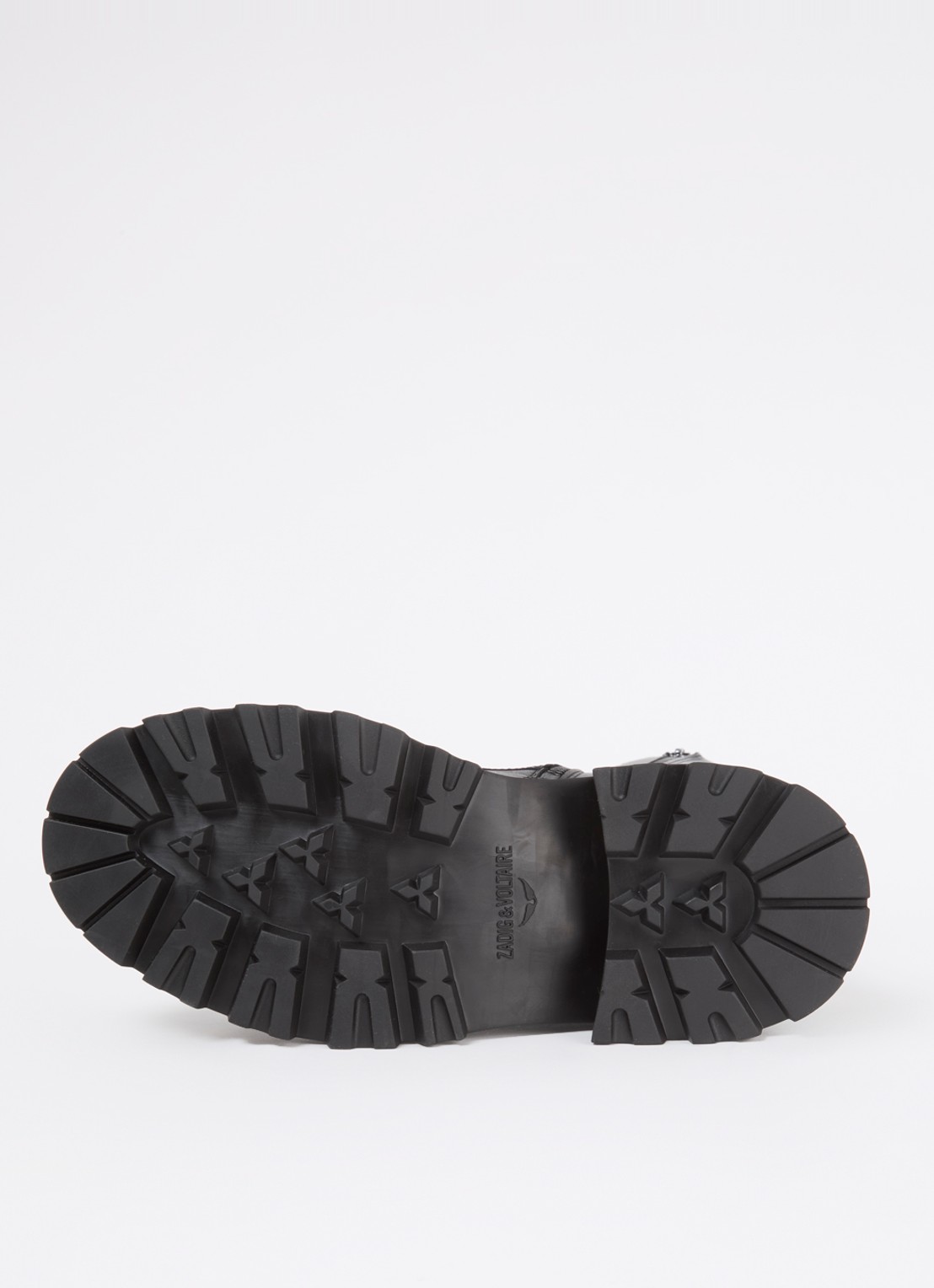 Zadig&Voltaire Ride bikerboot van leer - detail 4 zwart