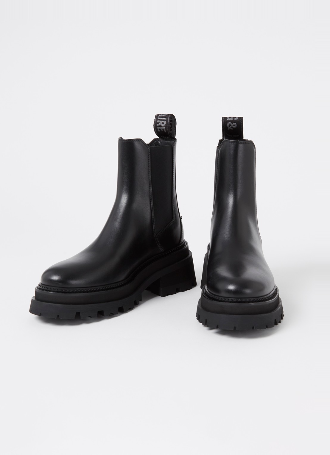 Zadig&Voltaire Ride chelsea boot van kalfsleer  - detail zwart