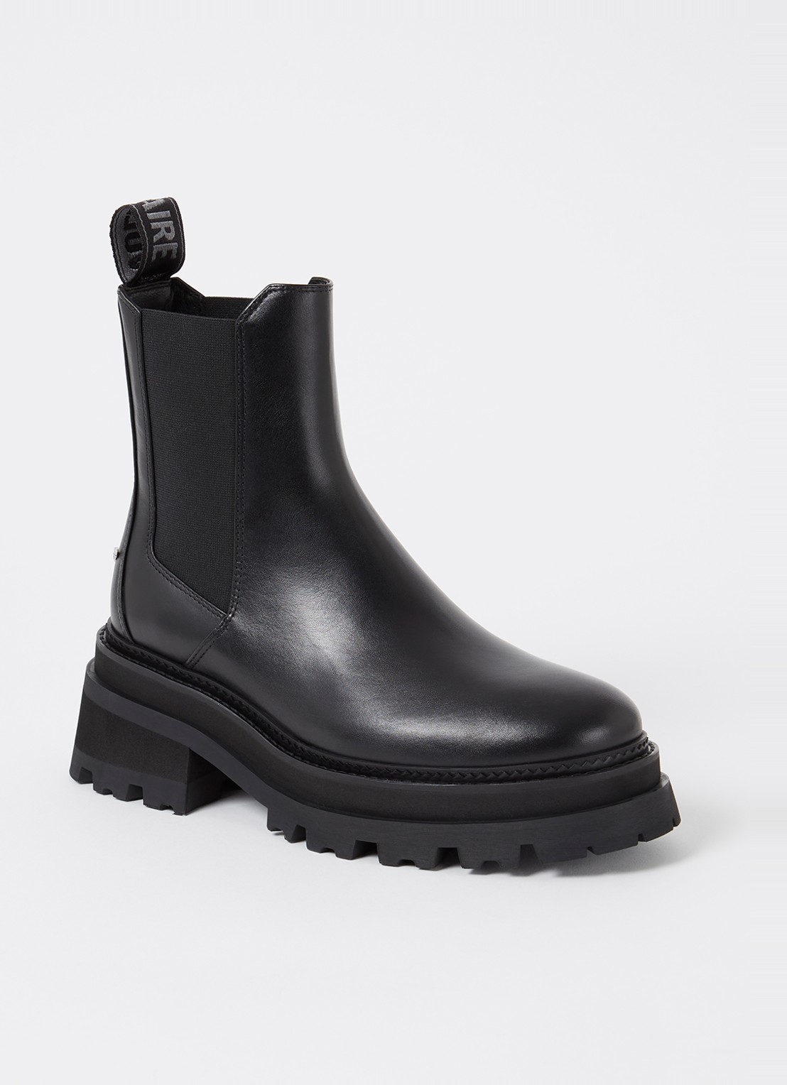 Zadig&Voltaire Ride chelsea boot van kalfsleer  - voorkant 4 zwart