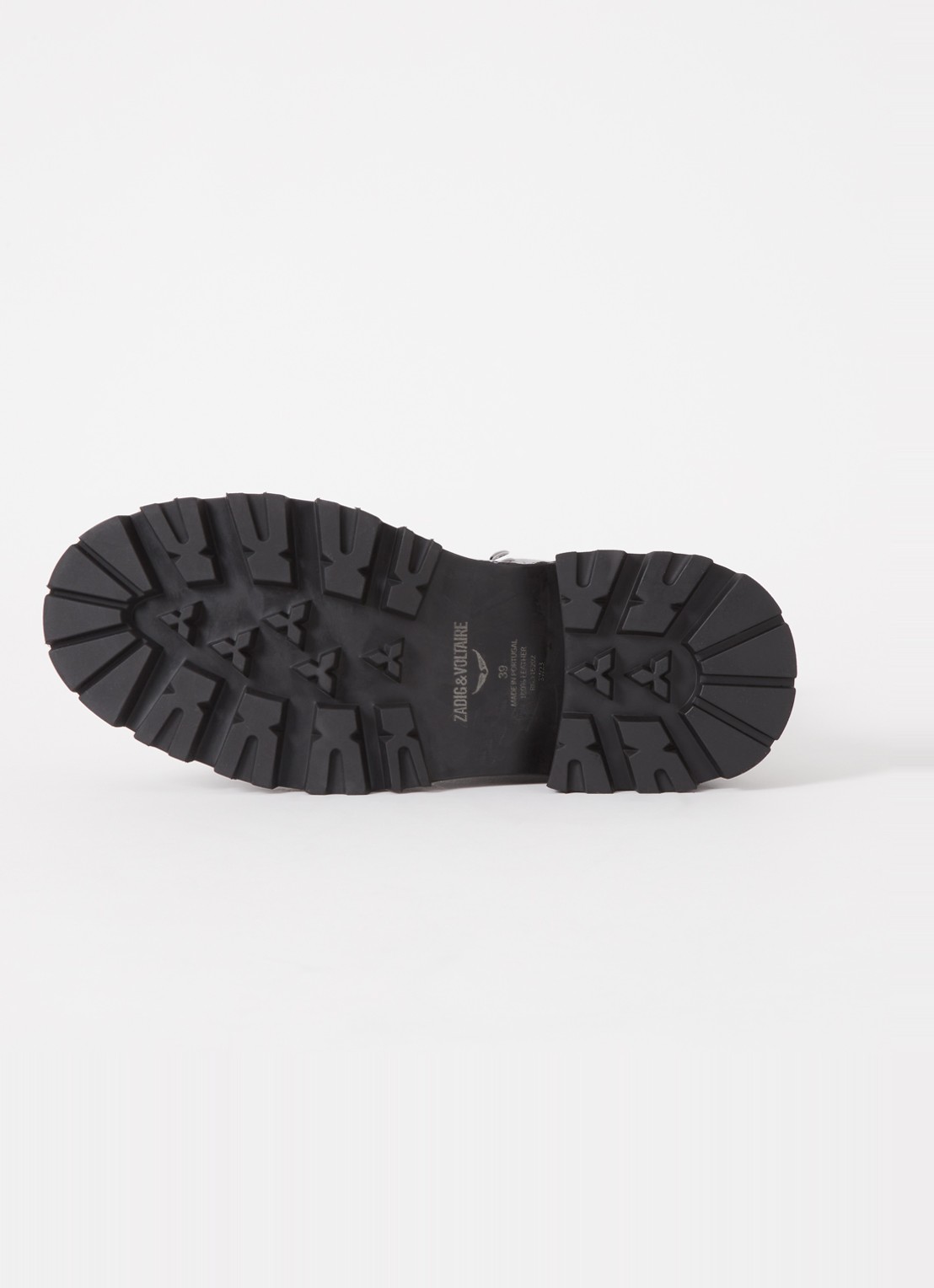 Zadig&Voltaire Ride veterboot van leer - detail 4 zwart