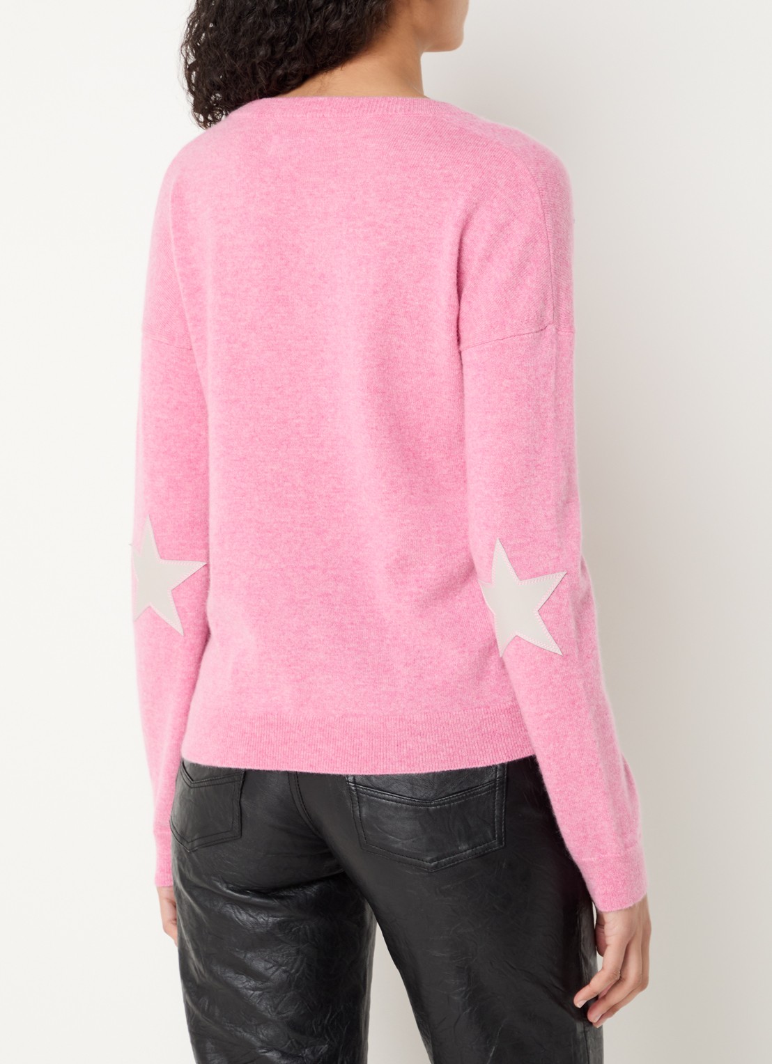 Zadig&Voltaire Rivy fijngebreide pullover van kasjmier - achterkant 4 koraalroze
