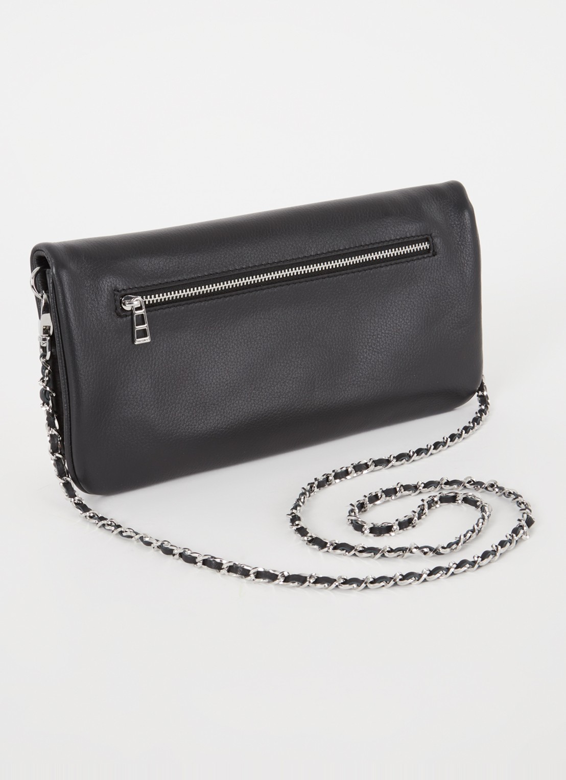 Zadig&Voltaire Rock clutch met afneembare schouderriem - achterkant 4 zwart