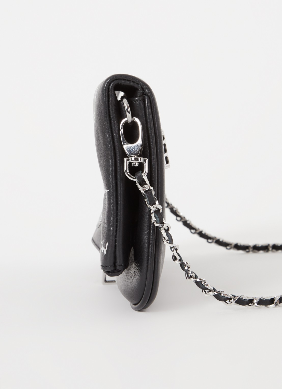 Zadig&Voltaire Rock clutch met afneembare schouderriem - detail 6 zwart