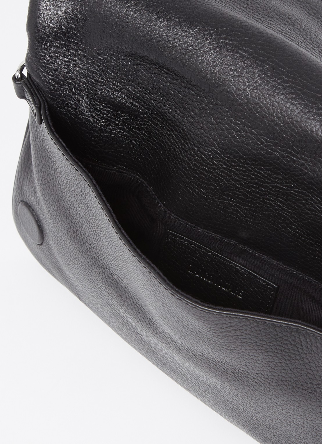 Zadig&Voltaire Rock clutch van leer met afneembare schouderriem  - detail 5 zwart