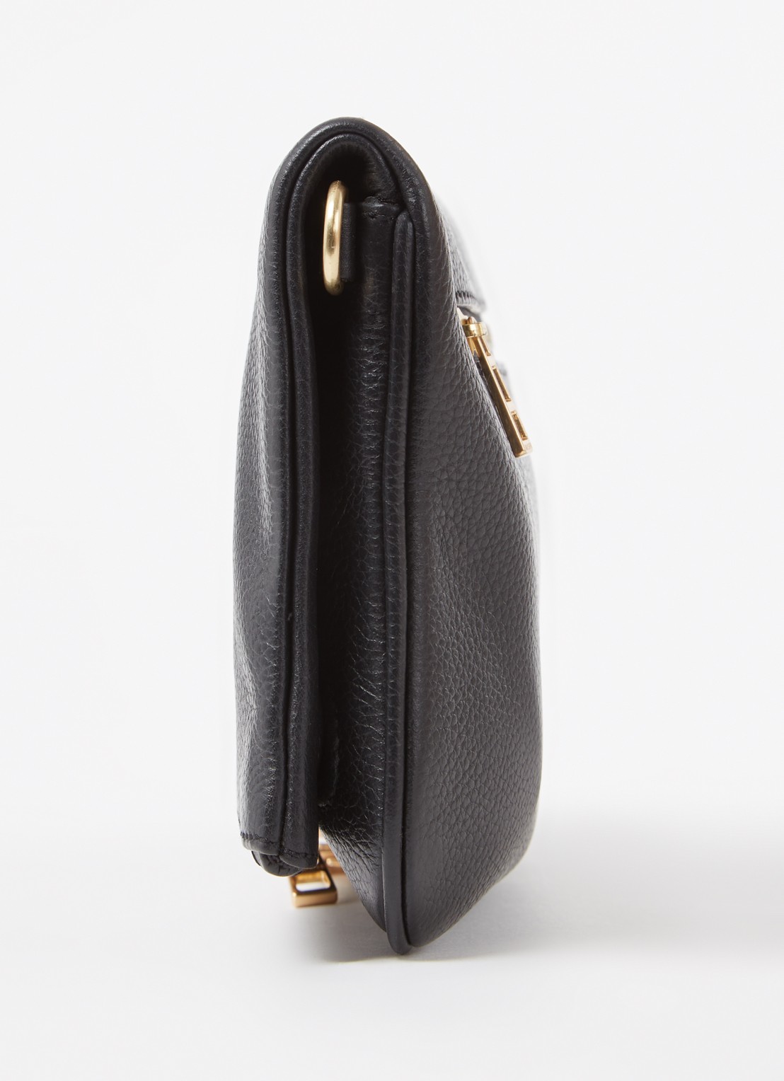 Zadig&Voltaire Rock Grained clutch van leer met afneembare schouderriem - detail 4 zwart
