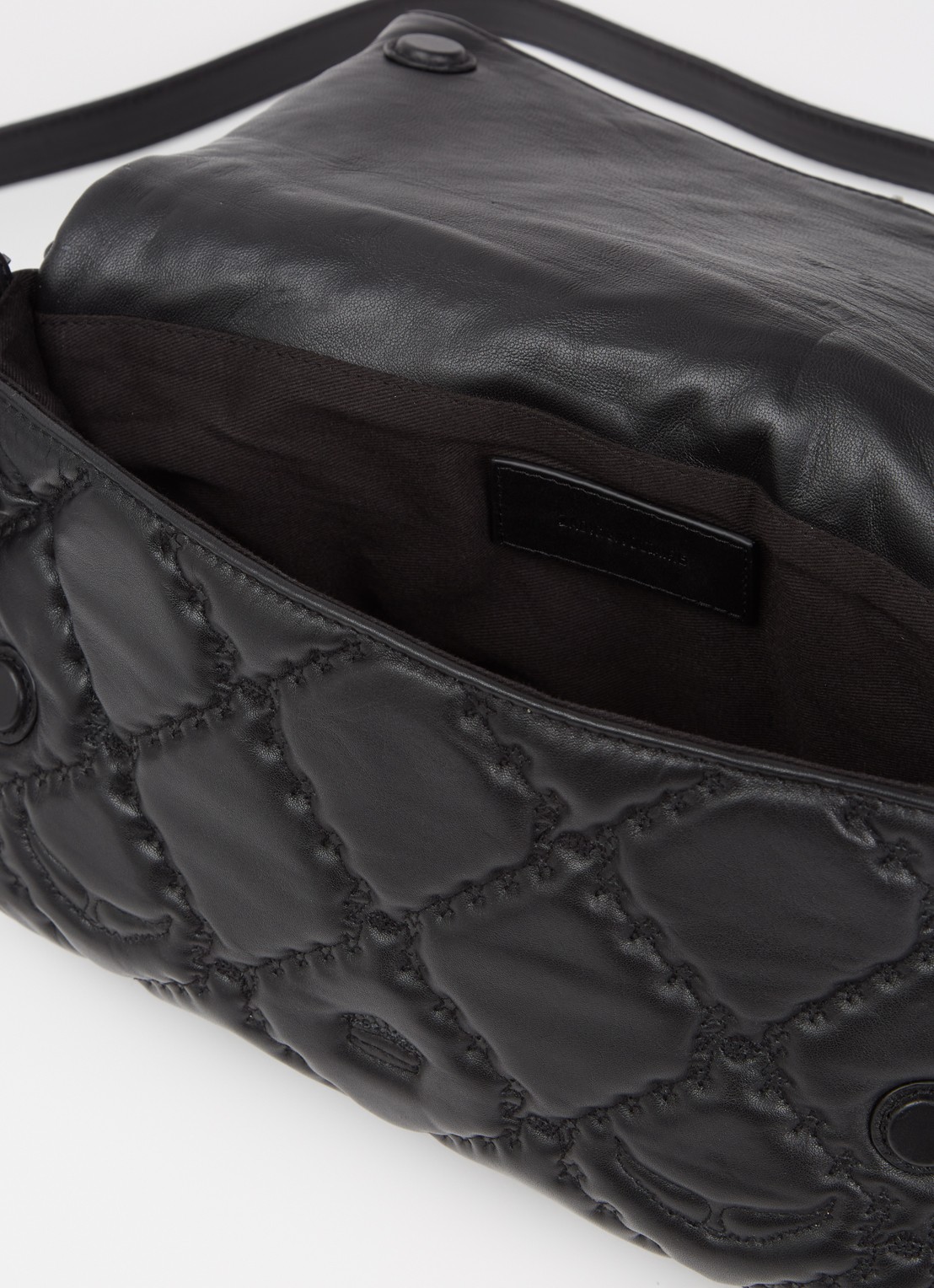 Zadig&Voltaire Rock II schoudertas van lamsleer met quilt patroon  - detail 5 zwart