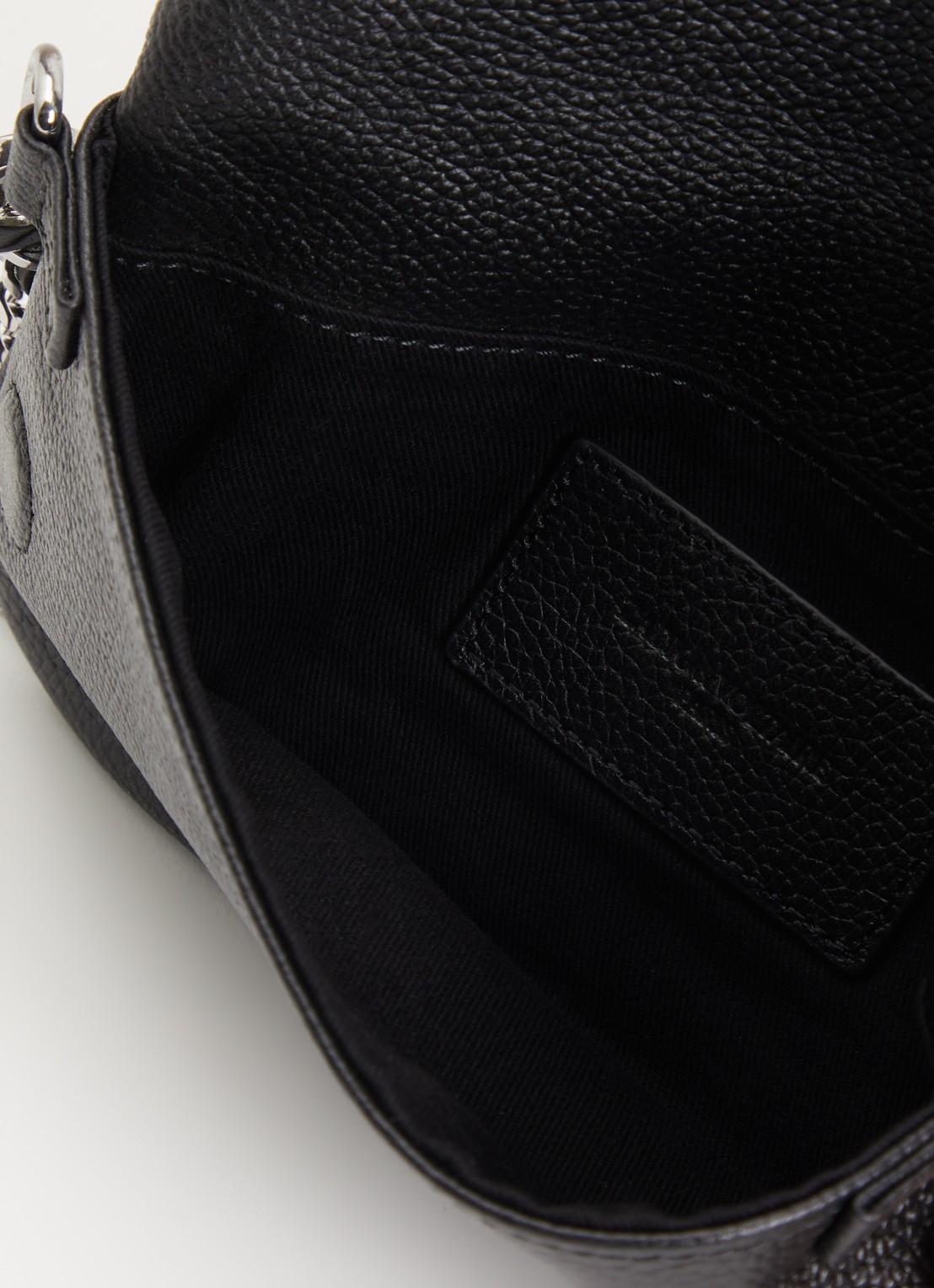 Zadig&Voltaire Rock Mini clutch van leer - detail 2 zwart