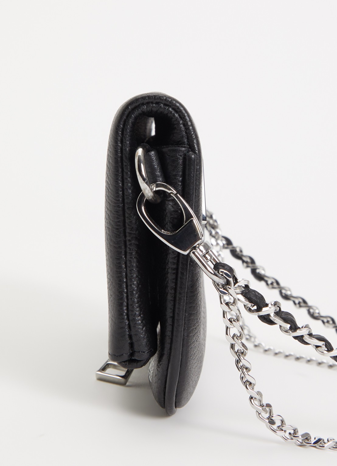 Zadig&Voltaire Rock Mini clutch van leer - detail 3 zwart