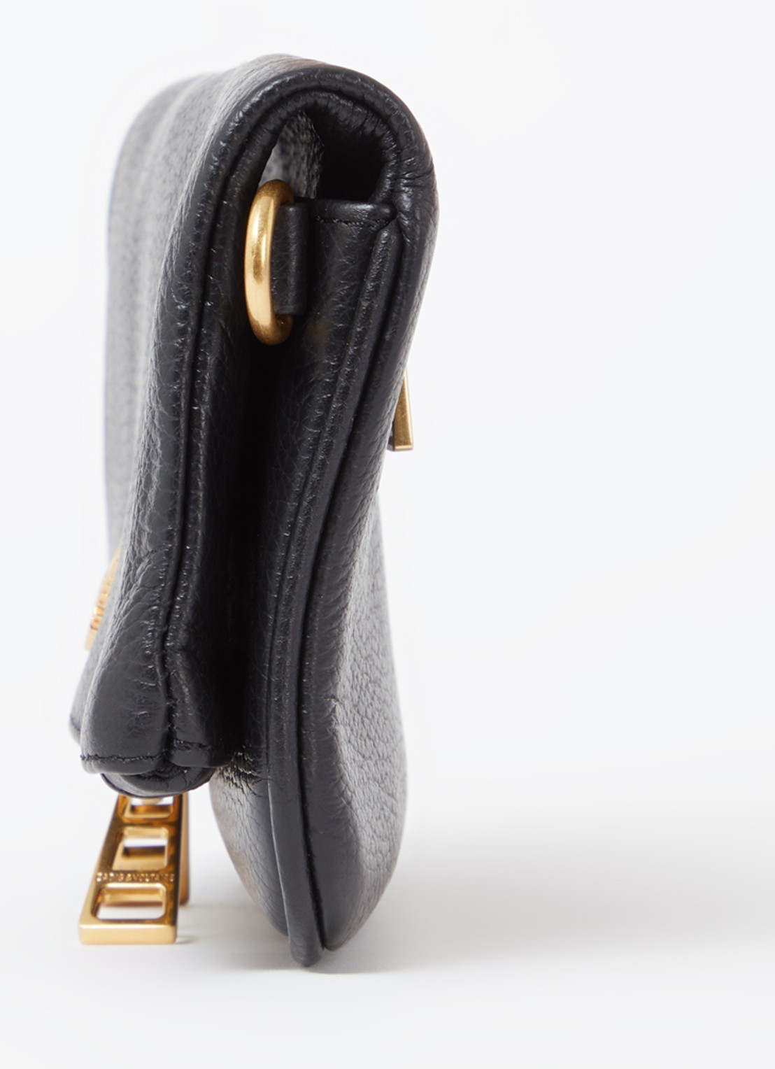 Zadig&Voltaire Rock Nano clutch van leer met afneembare schouderriem - detail 4 zwart