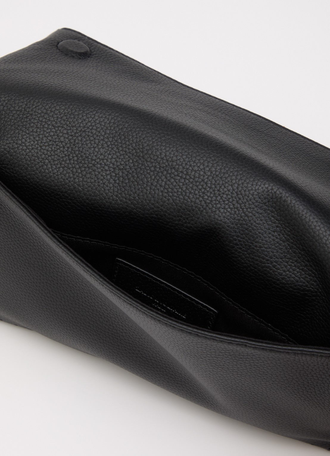 Zadig&Voltaire Rock Perforated clutch van leer met afneembare schouderriem - detail 3 zwart