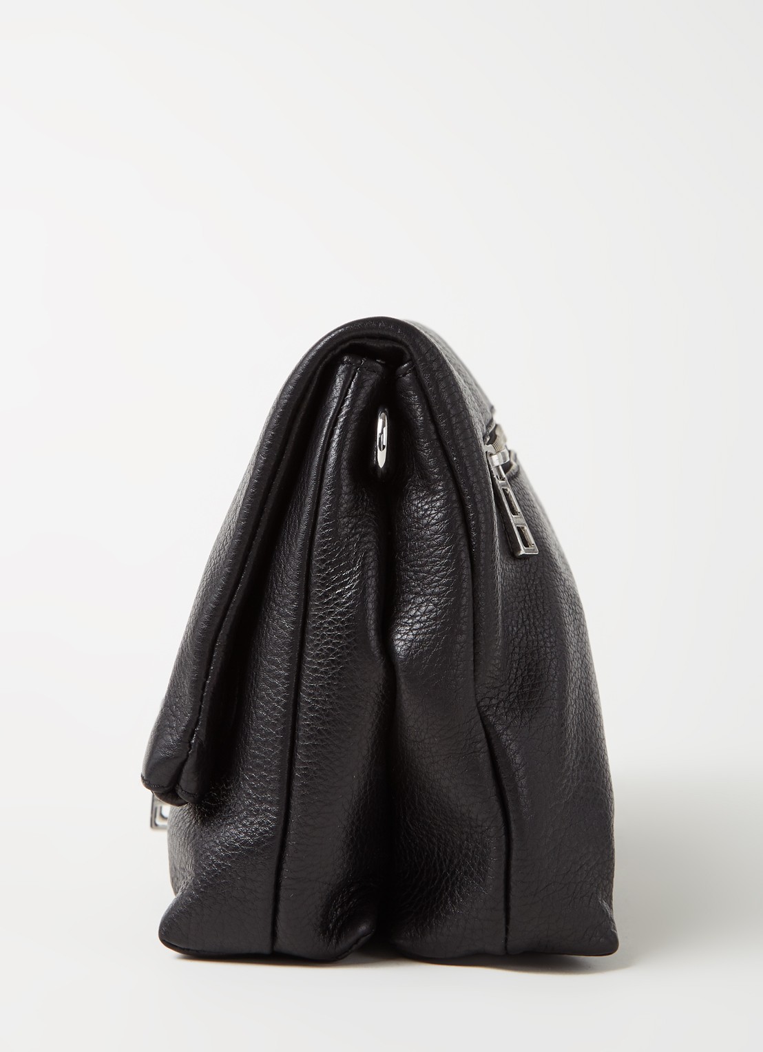 Zadig&Voltaire Rocky clutch van leer - detail 4 zwart