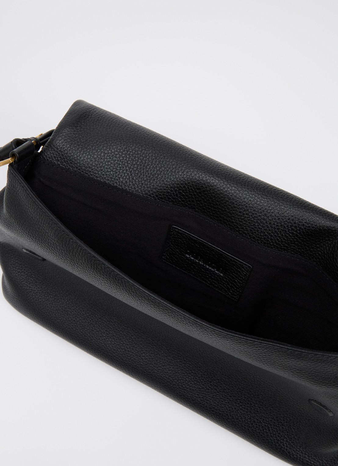 Zadig&Voltaire Rocky II schoudertas van leer met logo - detail 4 zwart
