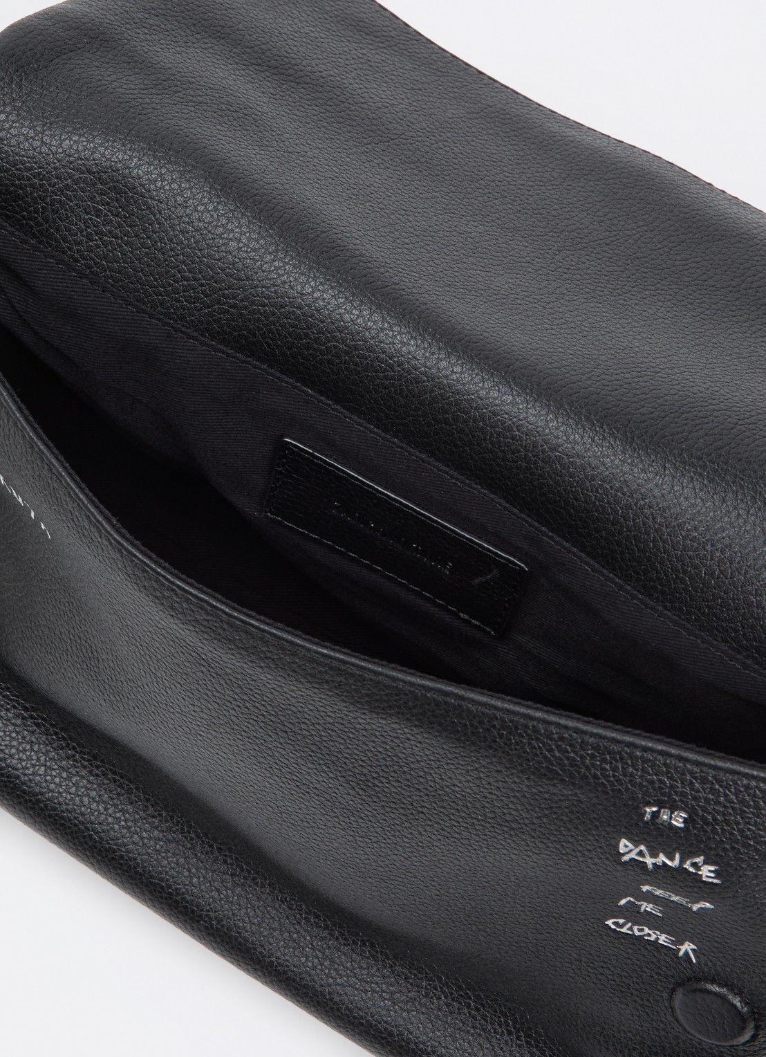 Zadig&Voltaire Rocky II schoudertas van leer met verstelbare schouderriem - detail 3 zwart