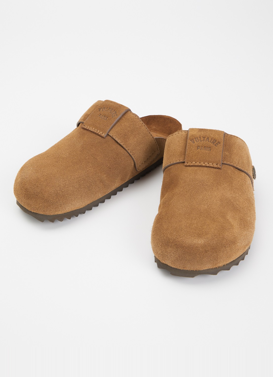 Zadig&Voltaire Santa Fe muiltje van suède - detail cognac