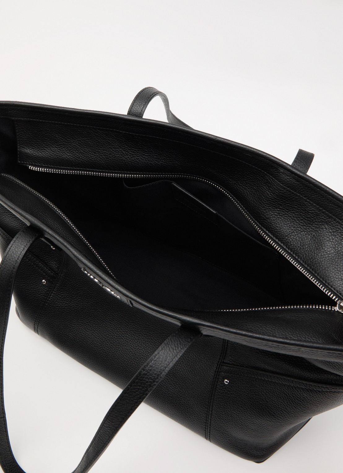 Zadig&Voltaire Shopper van leer met studs - detail 2 zwart