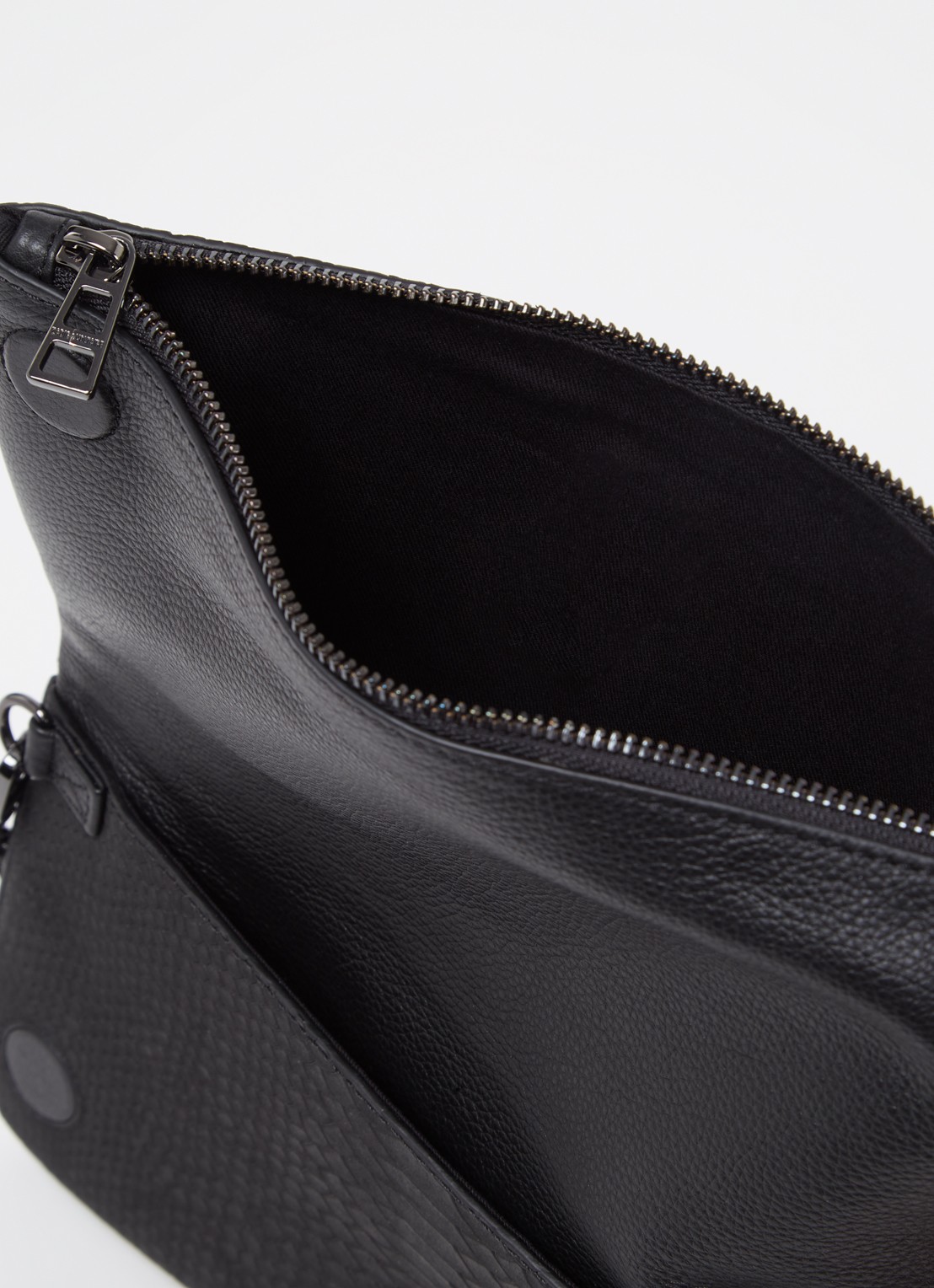 Zadig&Voltaire Soft Savage Rock clutch van kalfsleer - detail 5 zwart