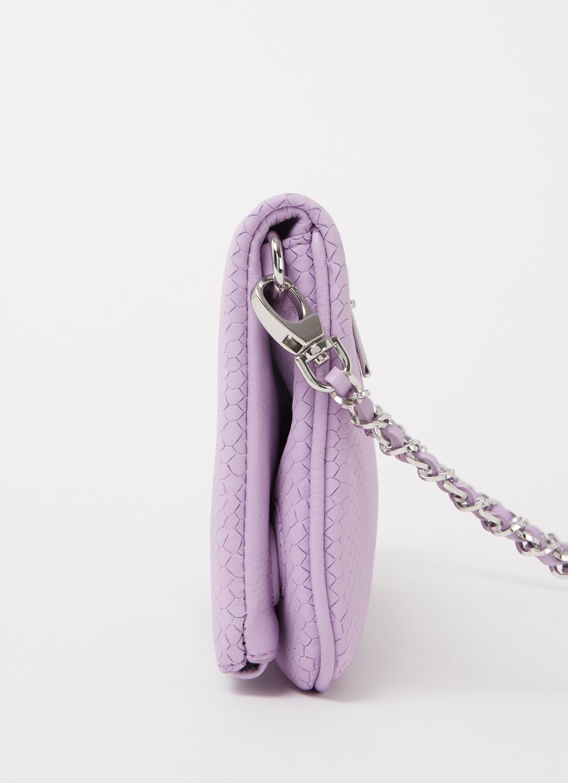 Zadig&Voltaire Soft Savage Rock clutch van kalfsleer - detail 5 lila