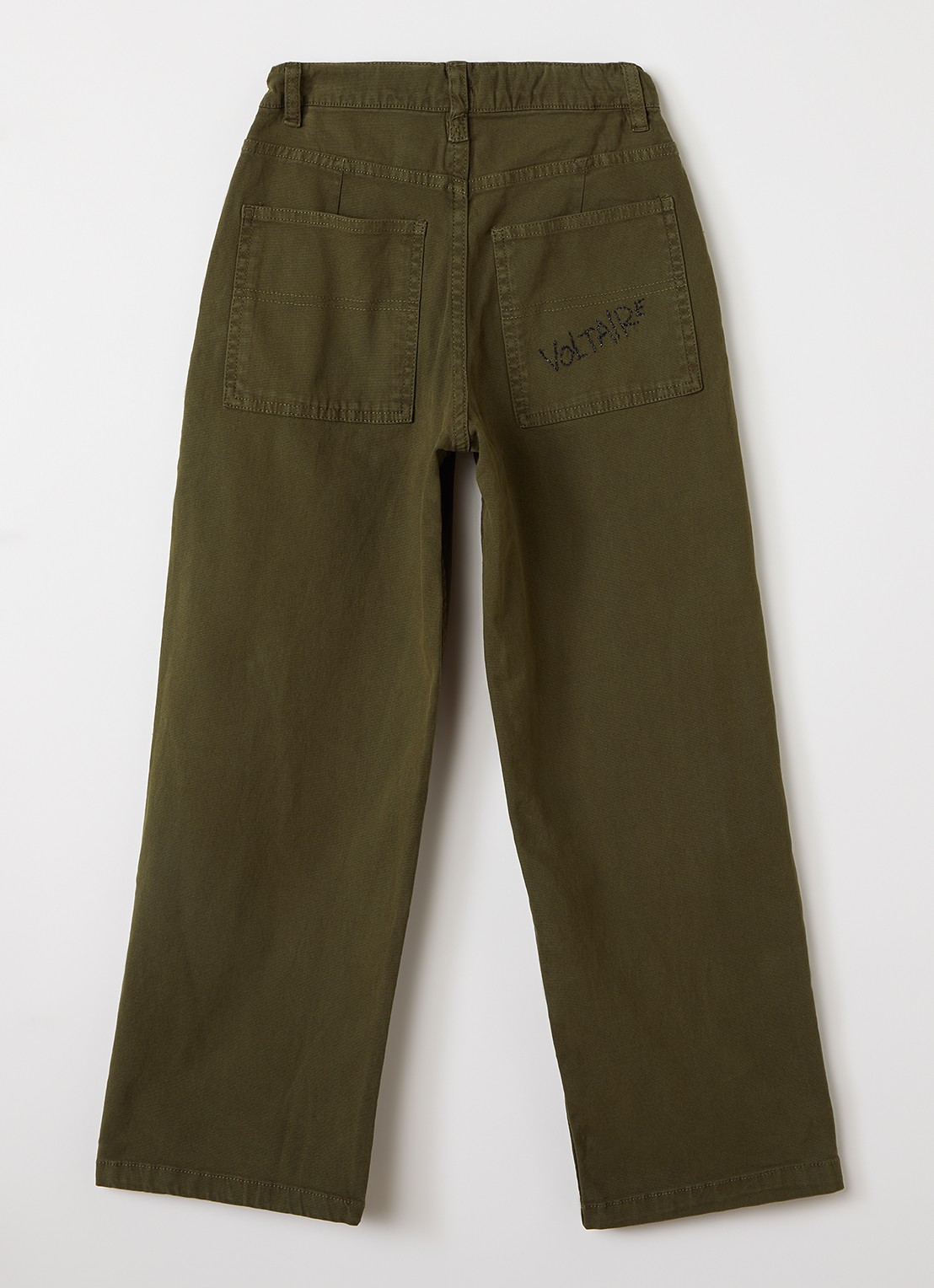 Zadig&Voltaire Straight fit chino met steekzakken - voorkant 3 legergroen
