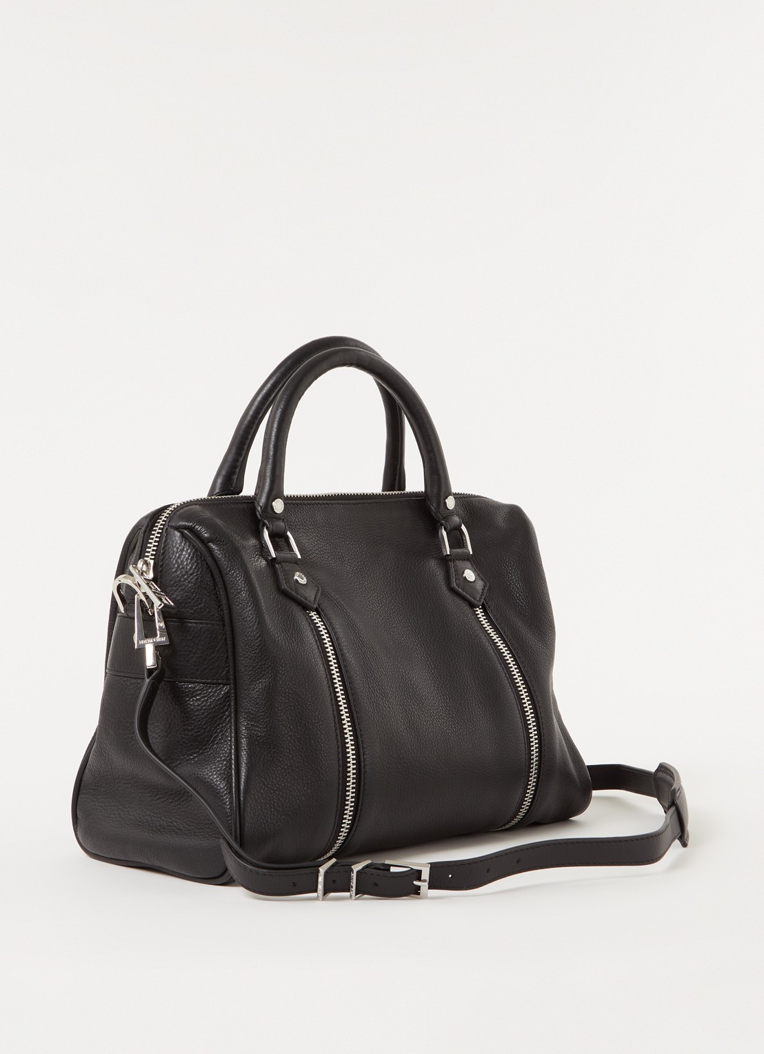 Zadig&Voltaire Sunny Medium handtas van leer  - achterkant 2 zwart