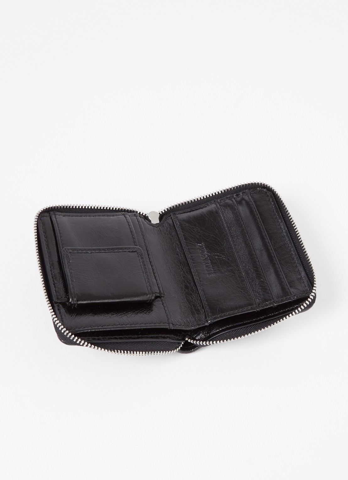 Zadig&Voltaire Sunny Mini portemonnee van leer - voorkant 2 zwart