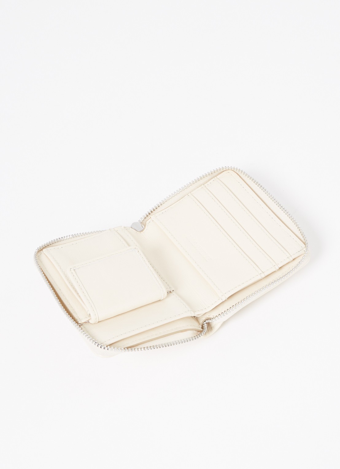 Zadig&Voltaire Sunny Mini portemonnee van leer - voorkant 2 ivoor