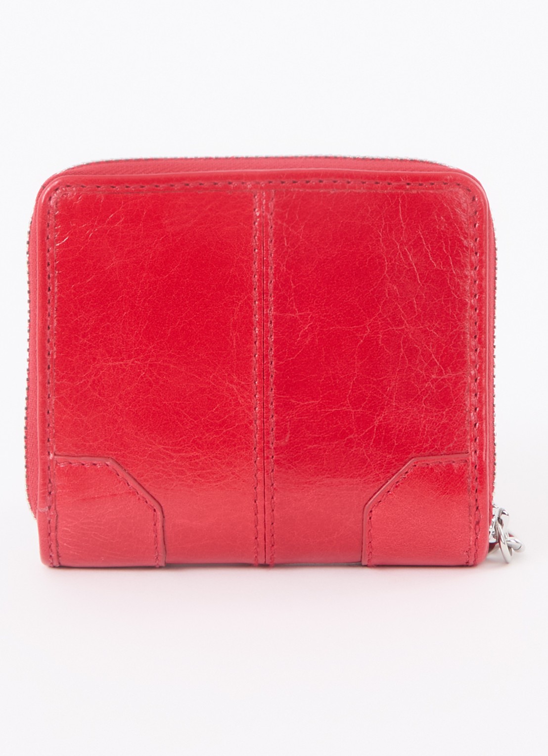Zadig&Voltaire Sunny Mini portemonnee van leer - achterkant rood