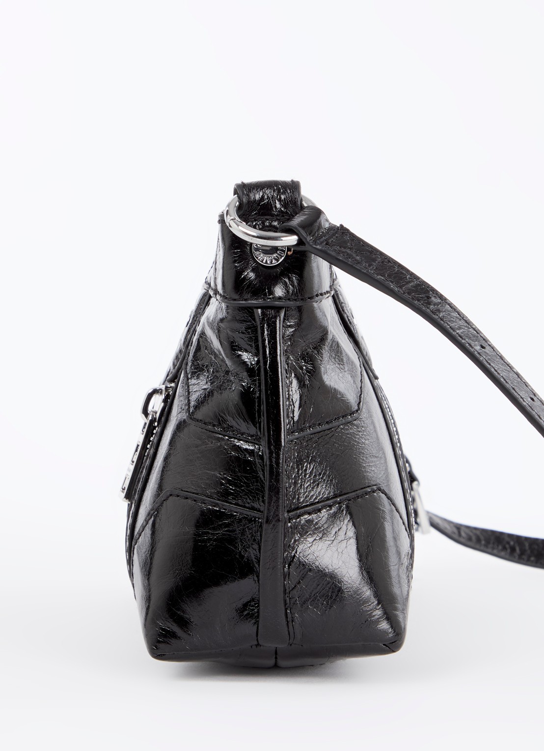 Zadig&Voltaire Sunny Mood crossbodytas van leer met structuur - detail 3 zwart