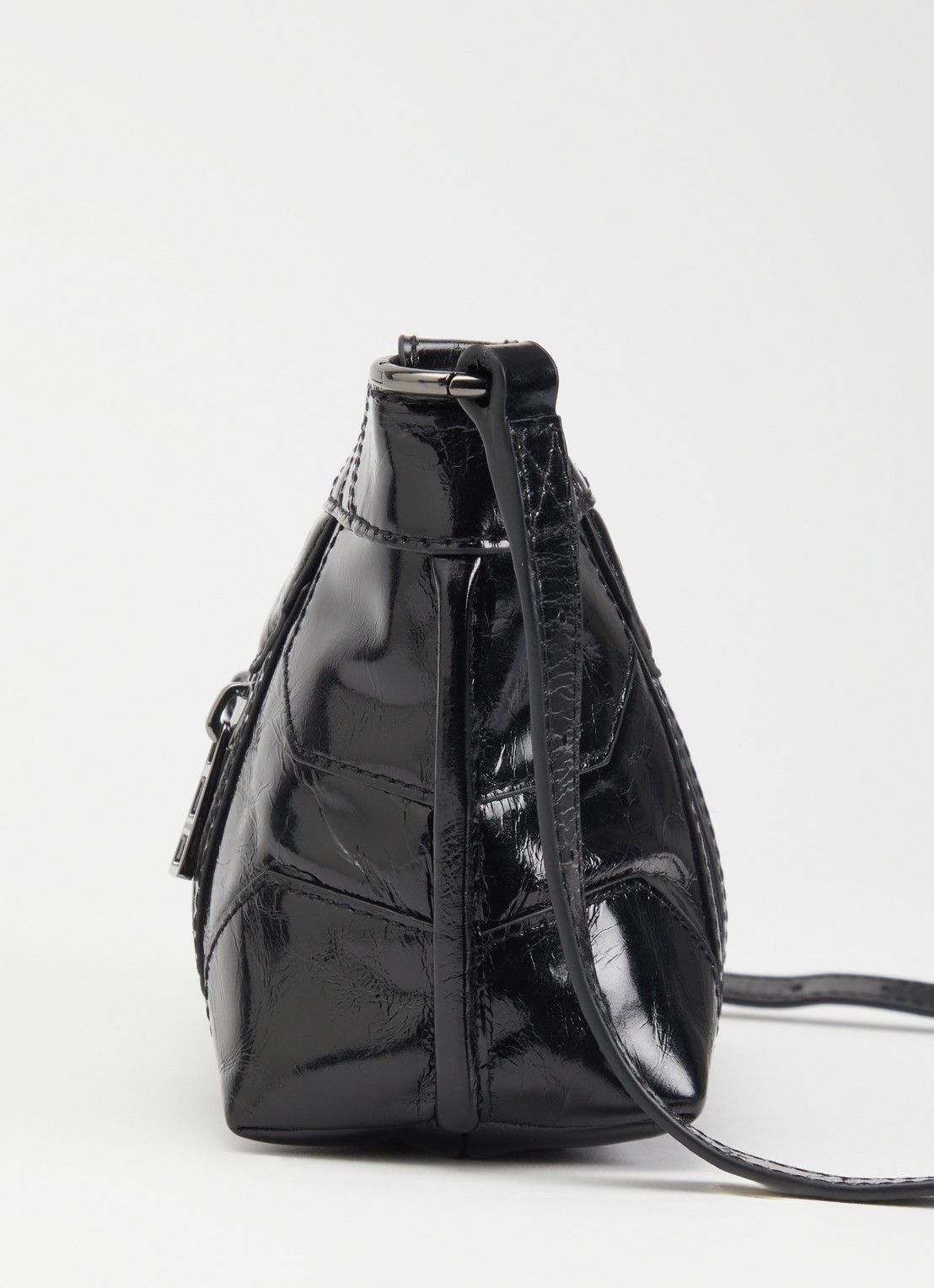 Zadig&Voltaire Sunny Mood crossbodytas van leer met structuur - detail 3 grijs