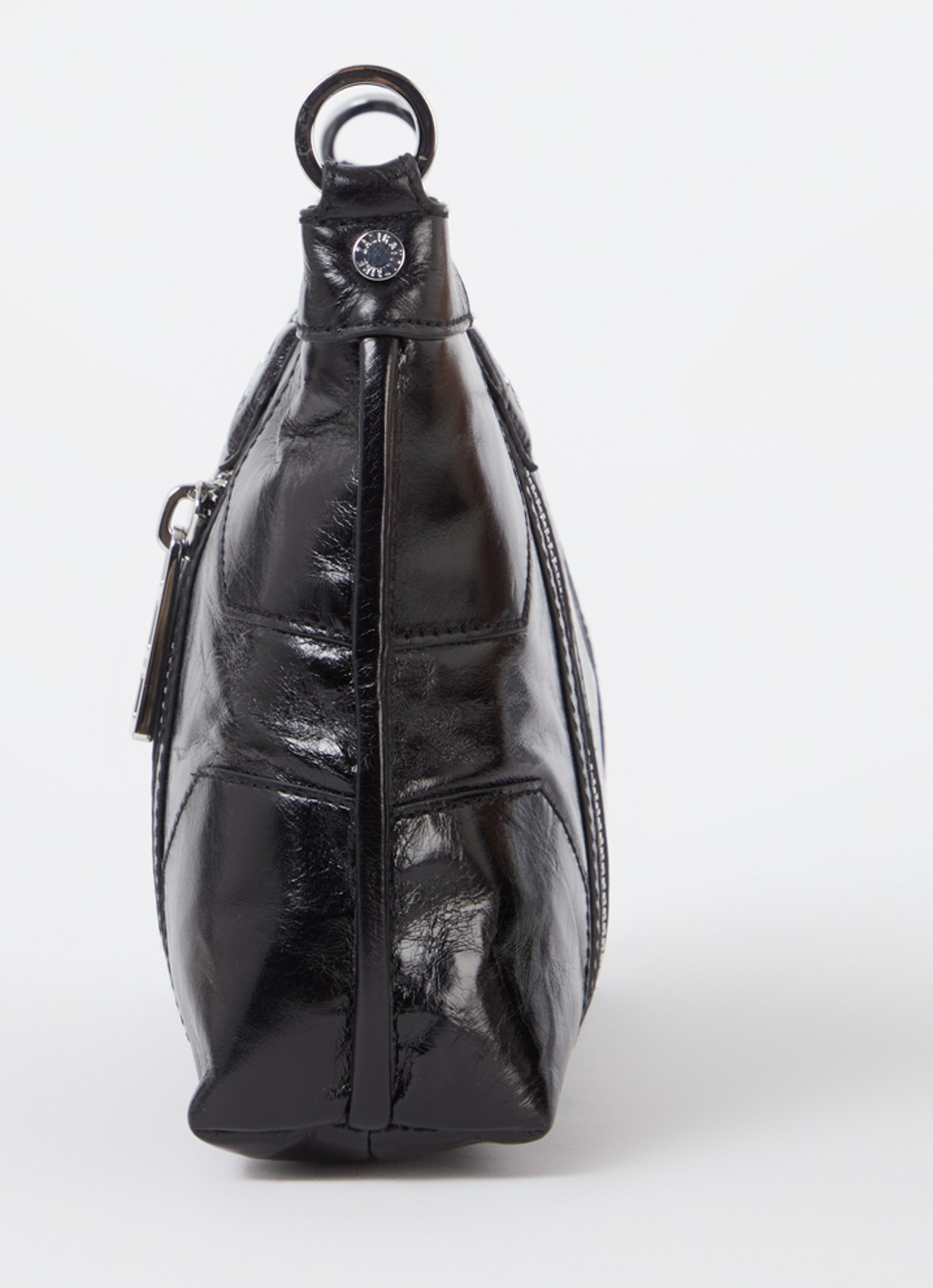 Zadig&Voltaire Sunny Moody crossbodytas van leer met verstelbare schouderriem - detail 5 zwart