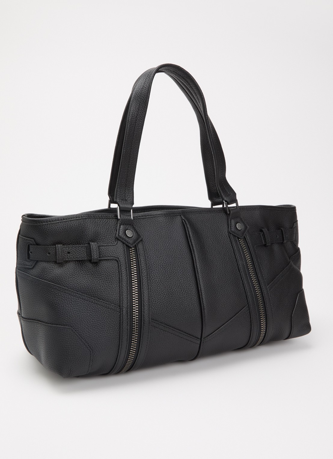 Zadig&Voltaire Sunny shopper van leer - achterkant 4 zwart