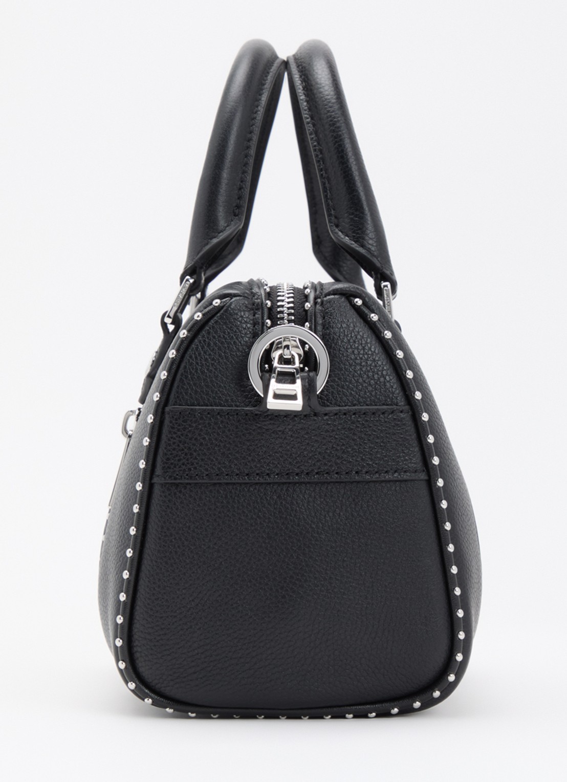 Zadig&Voltaire Sunny Small handtas van leer met studs en afneembare schouderriem - detail 2 zwart