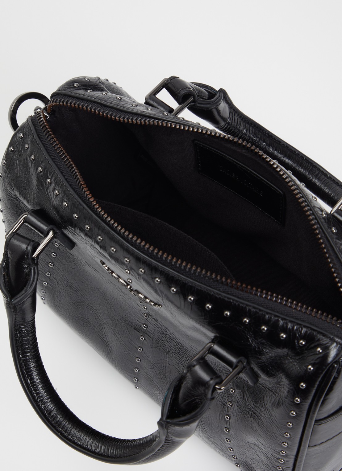 Zadig&Voltaire Sunny Small handtas van leer met studs - detail 5 zwart