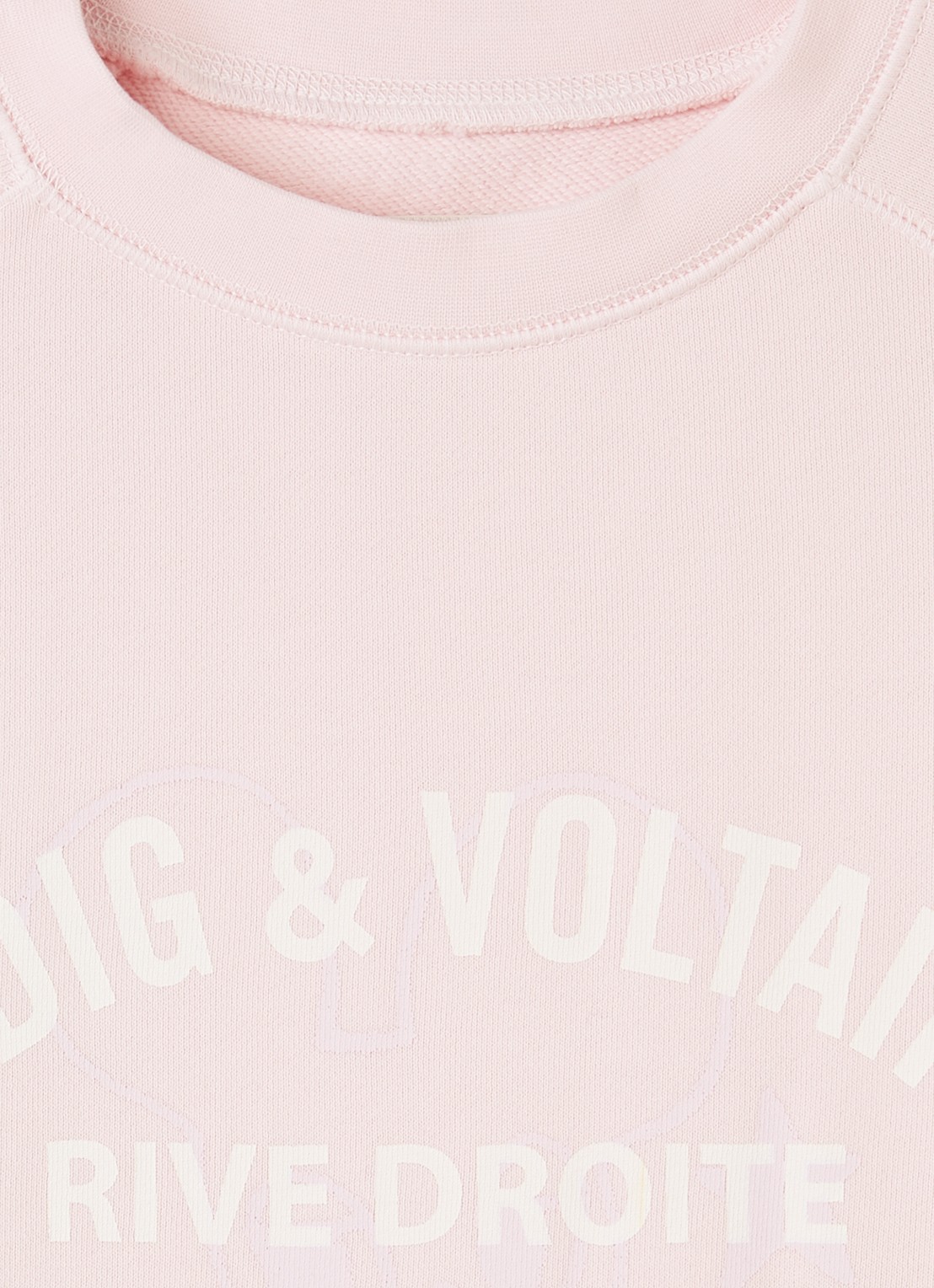 Zadig&Voltaire Sweater met logoprint - detail 3 lichtroze