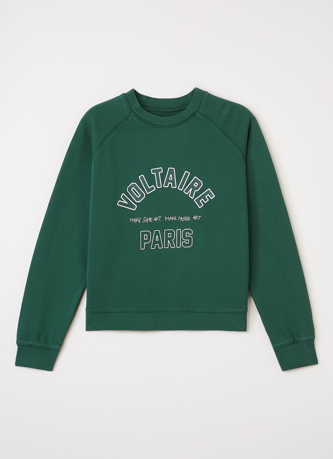 Zadig&Voltaire Sweater met logoprint - voorkant 2 donkergroen
