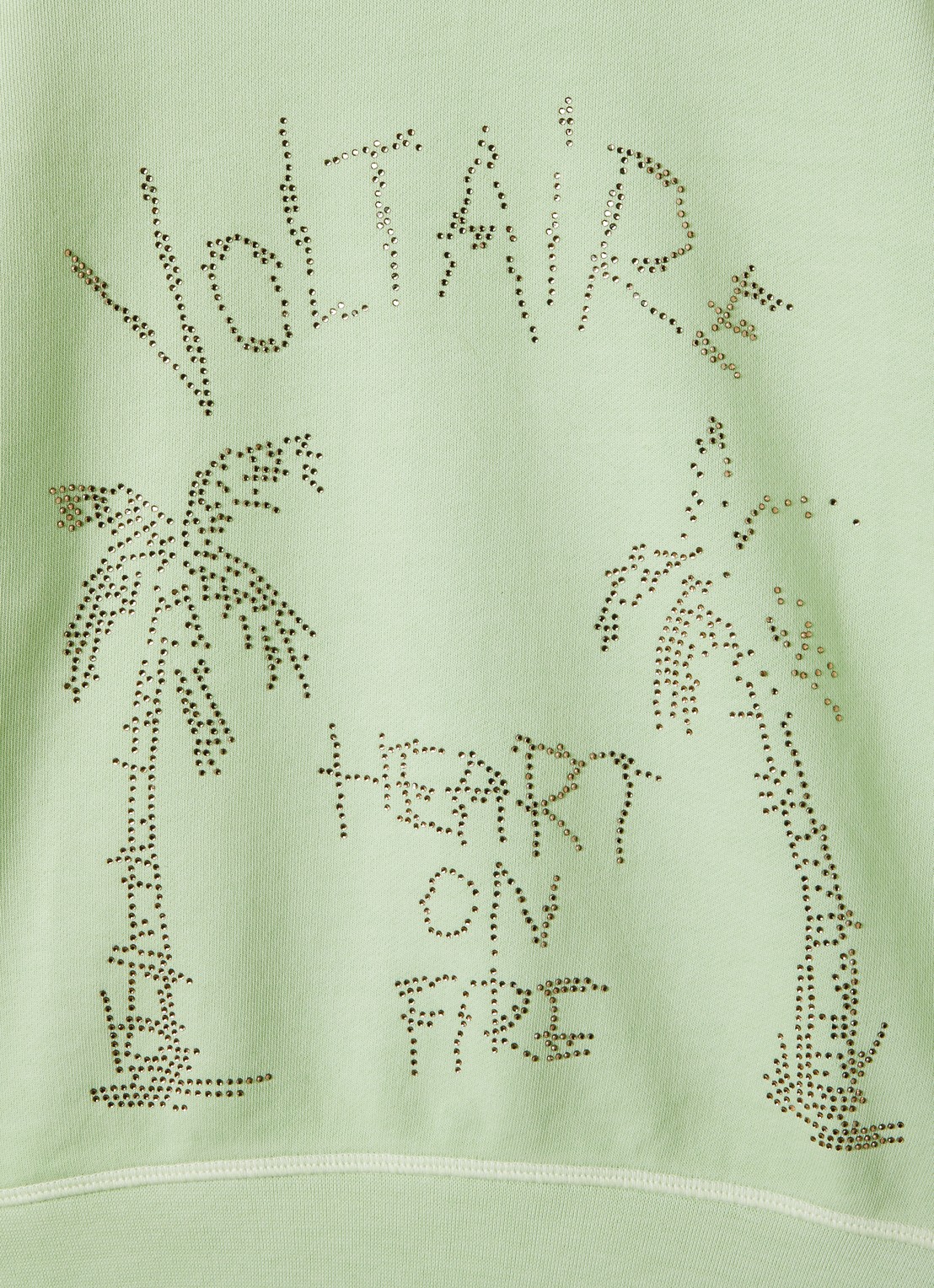 Zadig&Voltaire Sweater met strass - detail 3 lindegroen