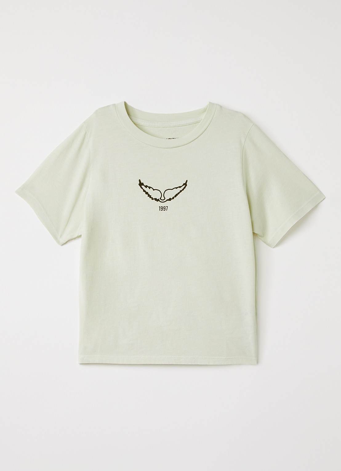 Zadig&Voltaire T-shirt met logoprint - voorkant lindegroen