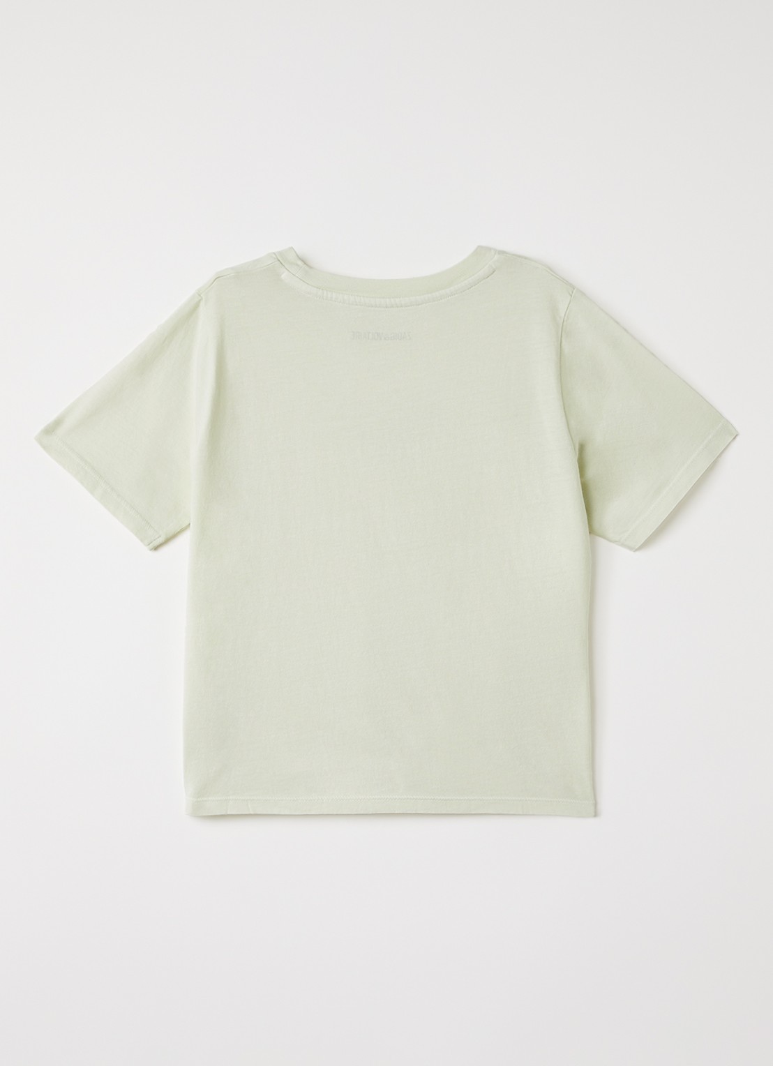 Zadig&Voltaire T-shirt met logoprint - voorkant 2 lindegroen