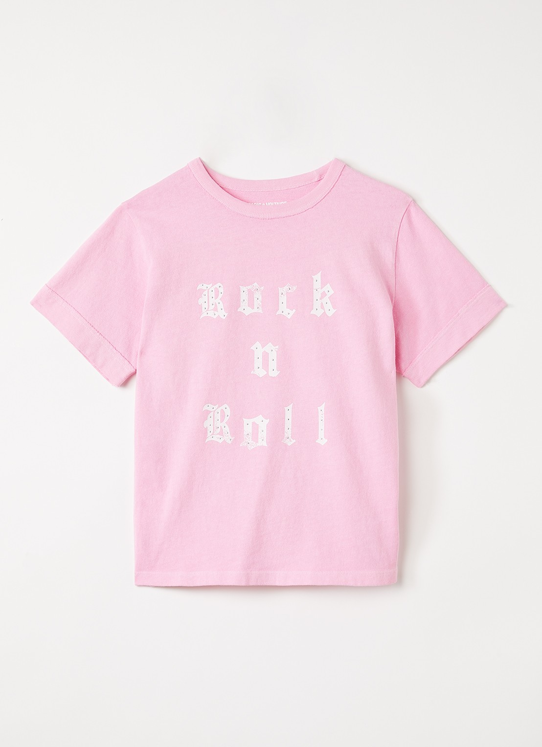 Zadig&Voltaire T-shirt met print - voorkant roze