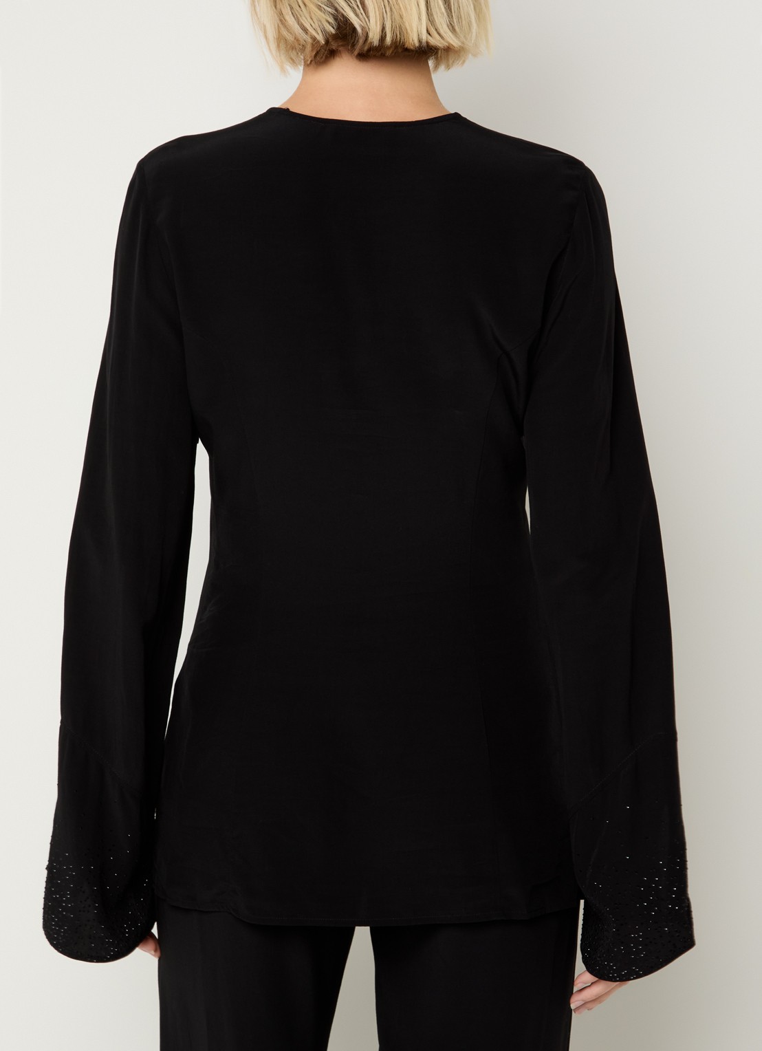 Zadig&Voltaire Turi tuniek met strass - achterkant zwart