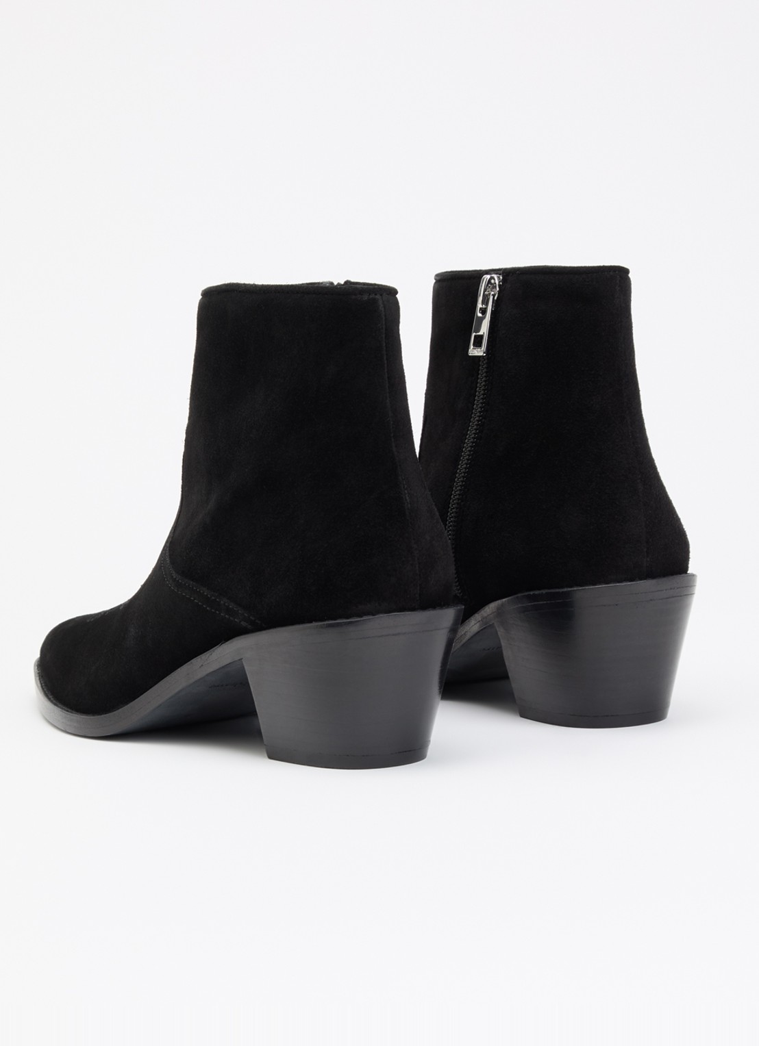 Zadig&Voltaire Tylow cowboylaars van suède - achterkant 3 grijs