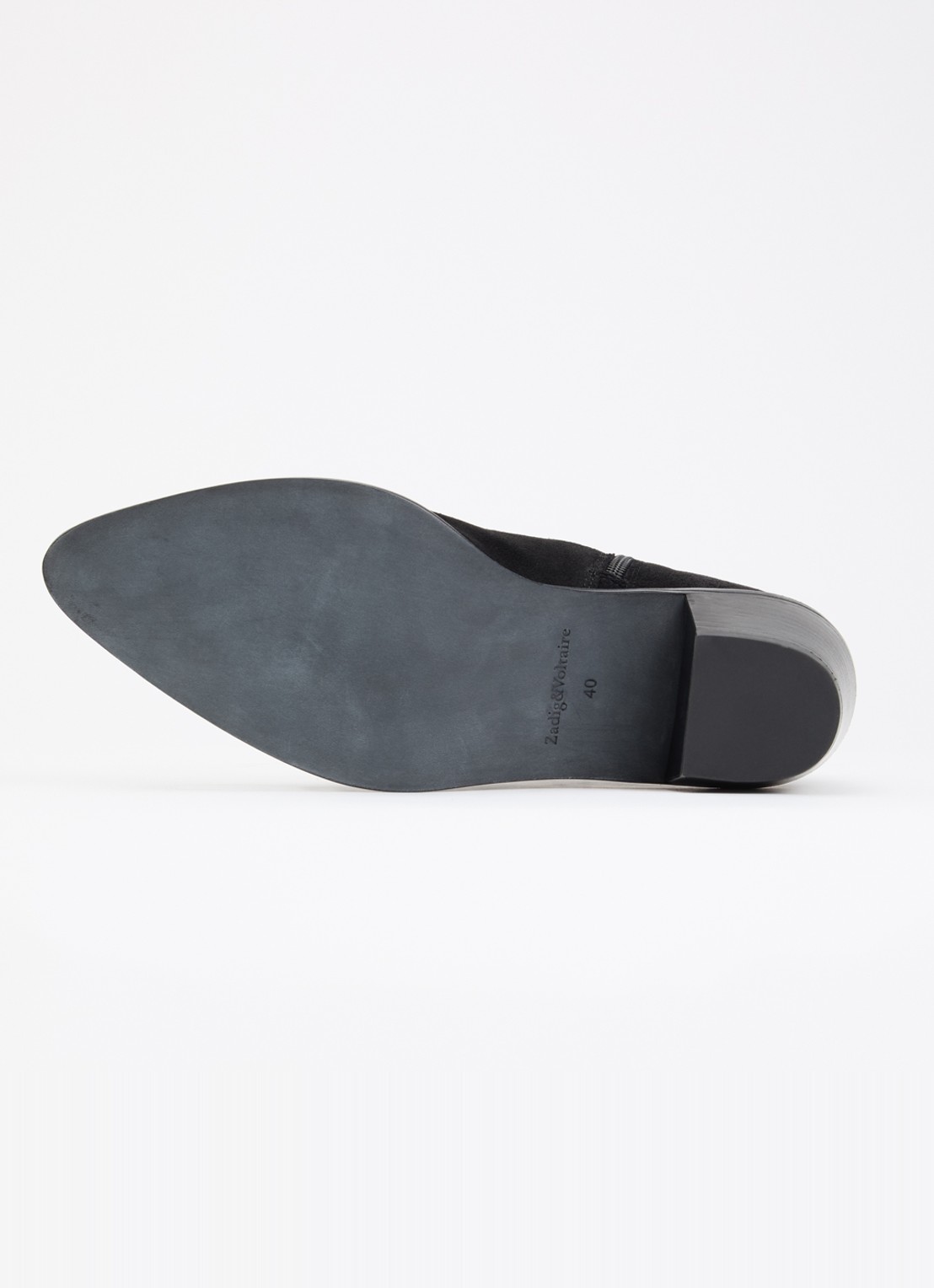 Zadig&Voltaire Tylow cowboylaars van suède - detail 2 grijs