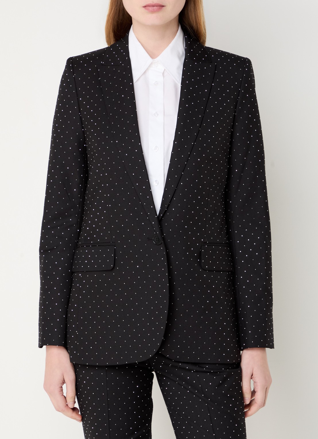 Zadig&Voltaire Valse blazer met strass en klepzakken - detail 3 zwart